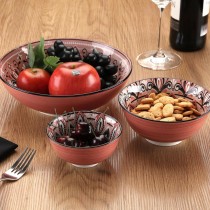 Snack Bowl Versa Red Ceramic Porcelain 11,5 x 6 x 11,5 xm