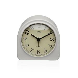 Table clock Versa Luxa White Plastic 5,8 x 10 x 10 cm