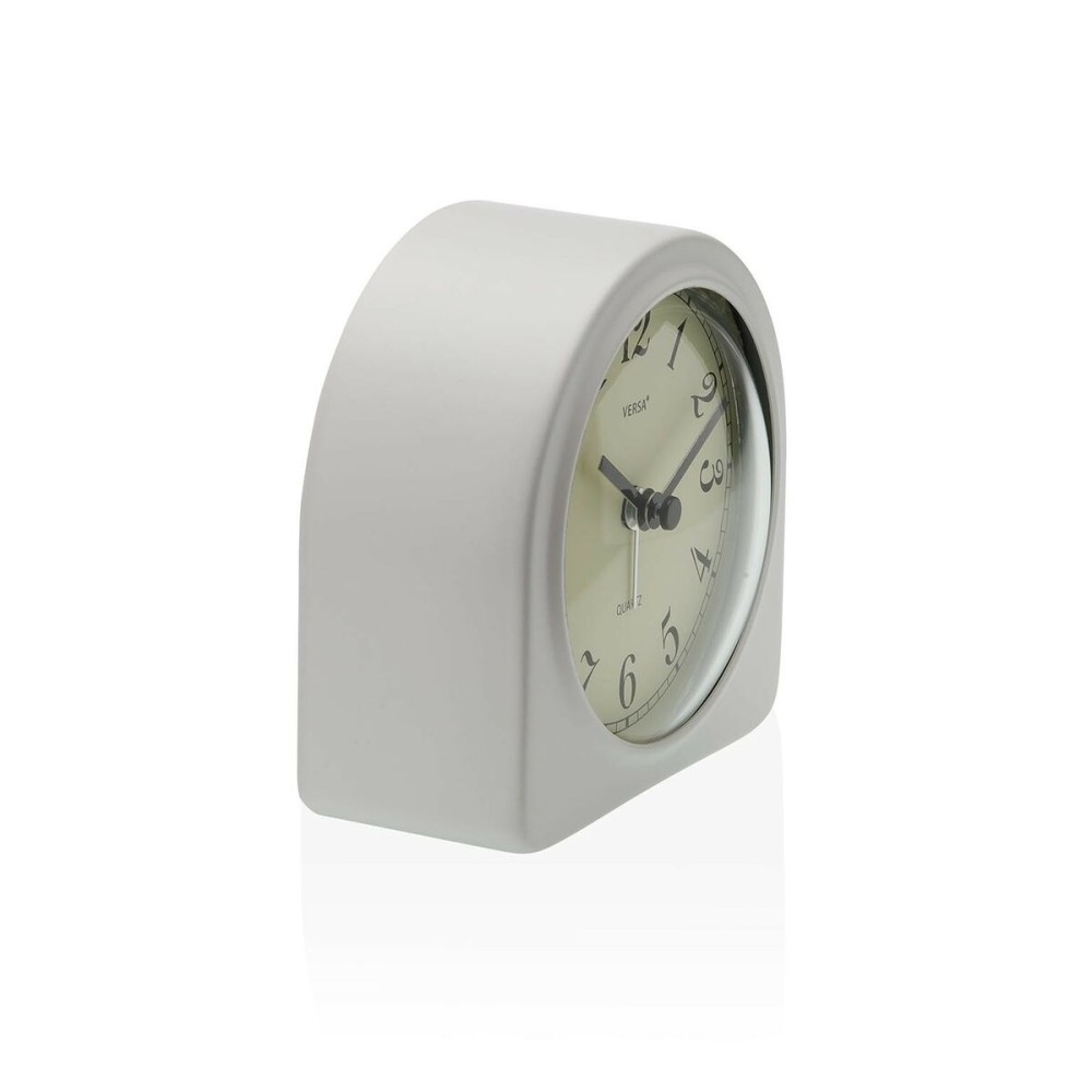 Horloge de table Versa Luxa Blanc Plastique 5,8 x 10 x 10 cm