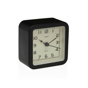 Horloge de table Versa Alvo Noir Plastique 4,5 x 8,5 x 8,5 cm