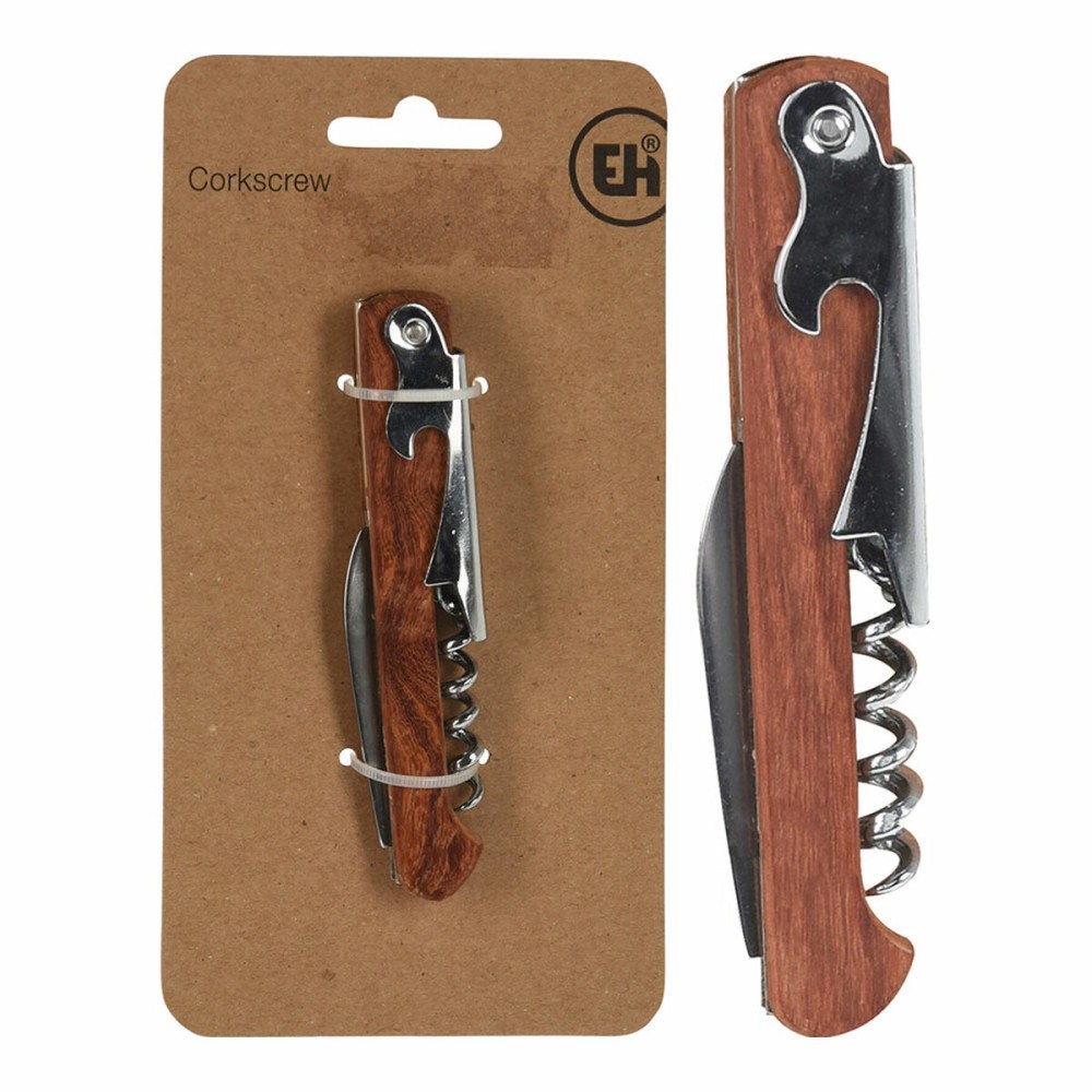 Corkscrew Excellent Houseware c80621310 Wood Stainless steel