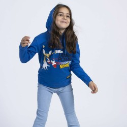 Sweatshirt mit Kapuze für Mädchen Sonic Blau