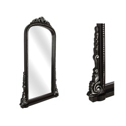 Wall mirror Romimex Black MDF Wood 61 x 100 x 6 cm