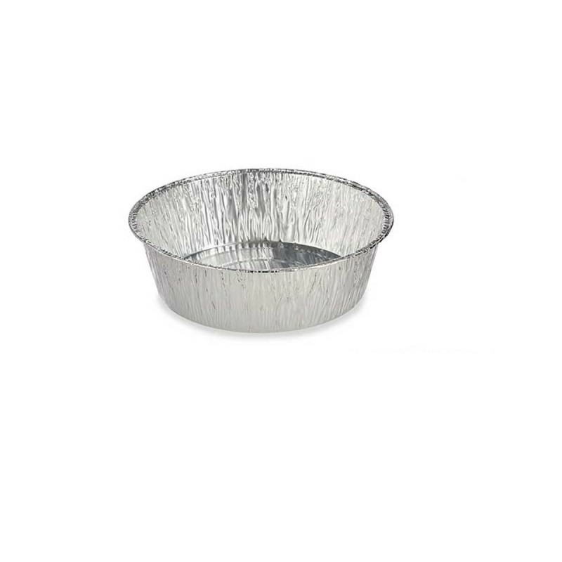 Set of Kitchen Dishes Kinvara 30287 Aluminium Circular 25 x 8 x 25 cm Disposable (12 Units)