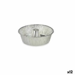 Küchenschüsseln-Set Kinvara 30287C Aluminium 25 x 7,7 x 25 cm Einwegartikel Flan (12 Stück)