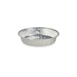 Ensemble de plats pour la cuisine Jetable Rond Aluminium 21,5 x 5,5 x 21,5 cm (12 Unités)