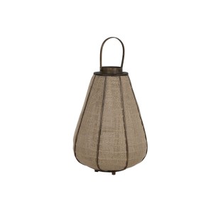 Kerzenschale Home ESPRIT natürlich Jute Bambus 41,5 x 41,5 x 57 cm