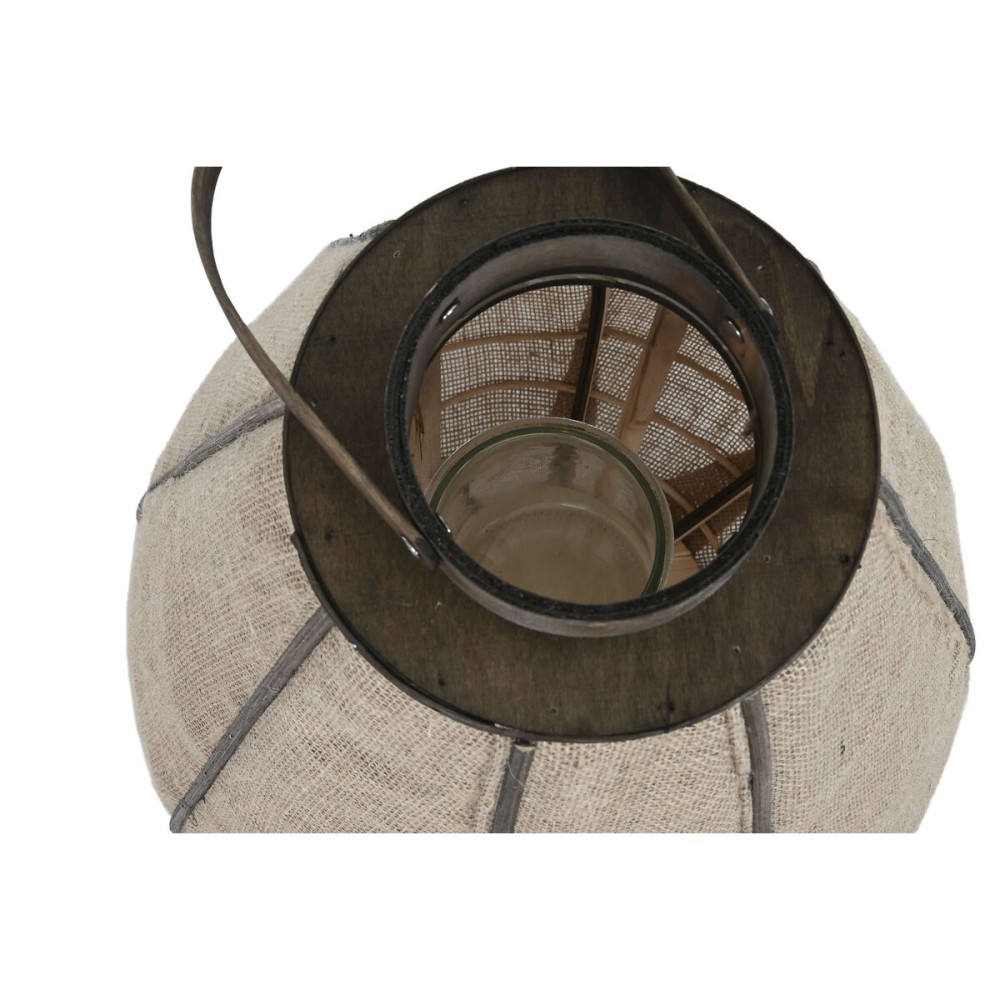 Kerzenschale Home ESPRIT natürlich Jute Bambus 41,5 x 41,5 x 57 cm