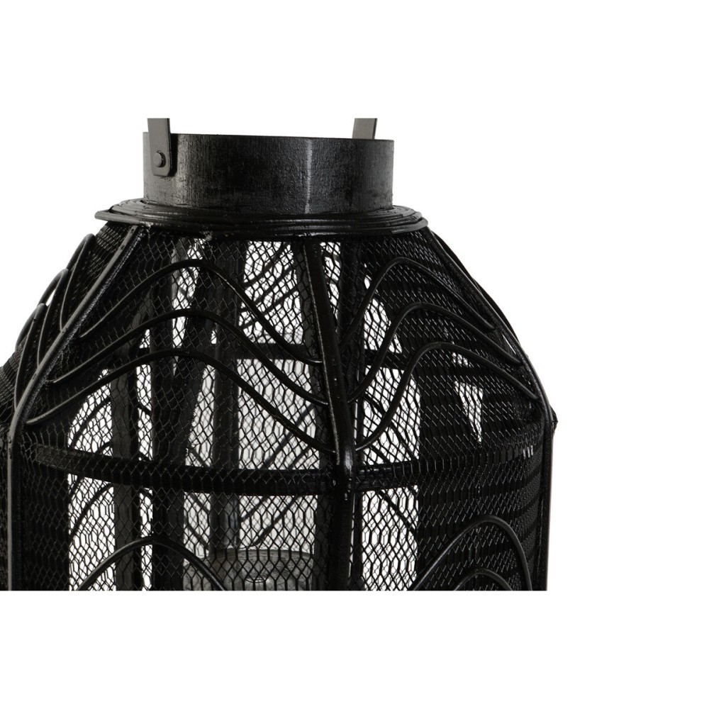 Kerzenschale Home ESPRIT Schwarz Metall 26,5 x 26,5 x 28 cm