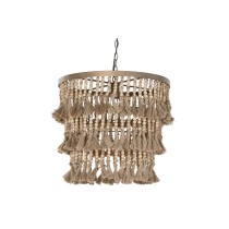 Suspension Home ESPRIT Marron Naturel Bois Métal 50 W 53 x 53 x 123 cm