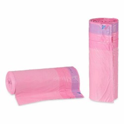 Rubbish Bags Perfumed Self-closing Pink Polyethylene 15 Units 30 L