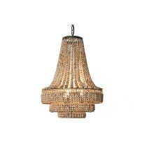 Ceiling Light Home ESPRIT Brown Natural Wood Metal 56,5 x 56,5 x 144 cm