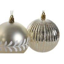 Weihnachtsbaumkugeln Home ESPRIT Gold Silberfarben PVC 16 x 16 x 24 cm (2 Stück)