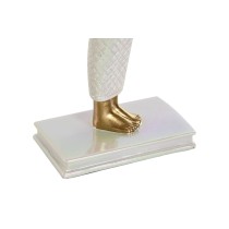 Deko-Figur Home ESPRIT Weiß Gold Harz Orientalisch 34 x 6,5 x 33,5 cm