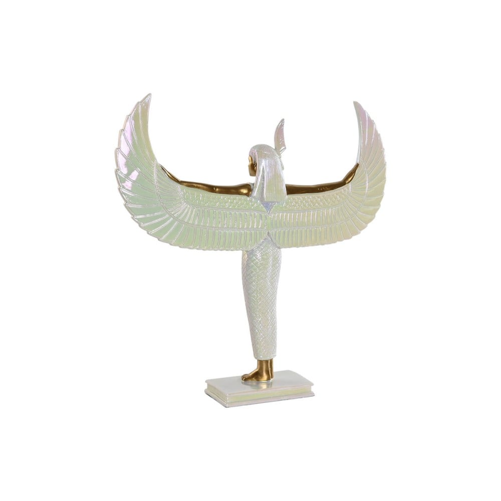 Deko-Figur Home ESPRIT Weiß Gold Harz Orientalisch 34 x 6,5 x 33,5 cm