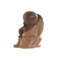 Decorative Figure Home ESPRIT Orange Coral Lime Resin Monk Oriental 8 x 5,5 x 12,7 cm (3 Units)