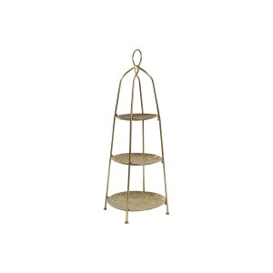 Obstschale Home ESPRIT Gold Metall 39 x 39 x 86 cm