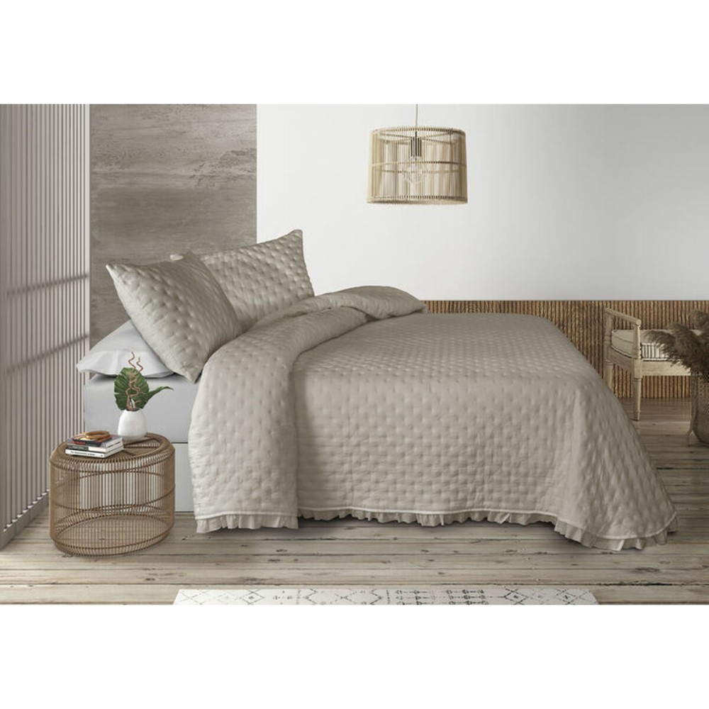 Bedspread (quilt) Pierre Cardin AROA Beige Single (2 Pieces)