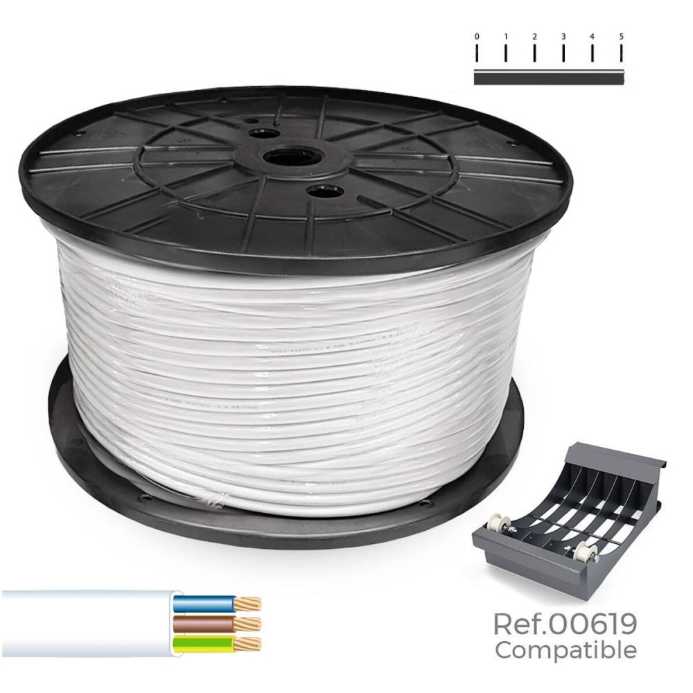 Multi-core Electric Cable Sediles White 3 x 1 mm 200 m h05vvh2-f