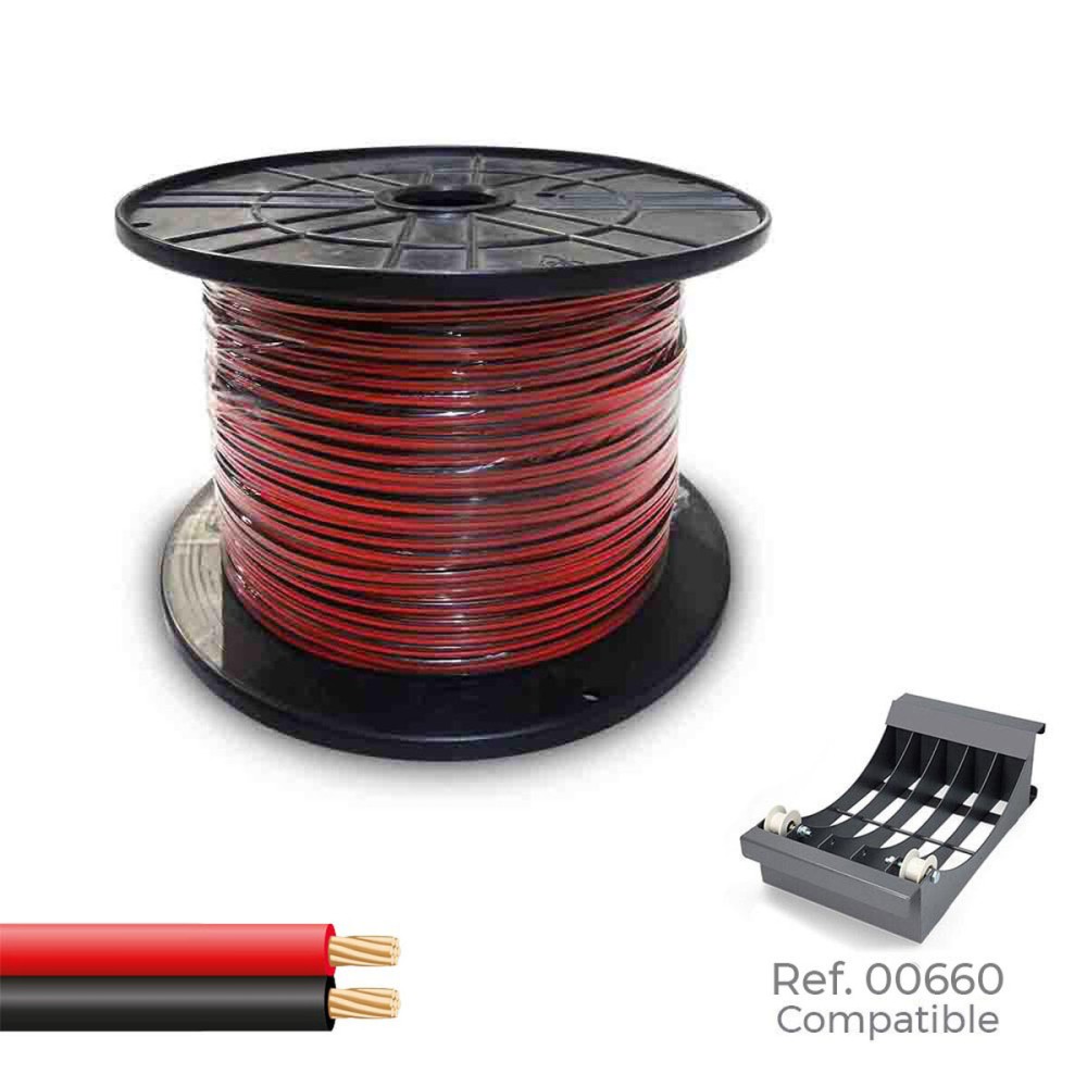 Parallel cable Sediles Black Red 2 x 1,5 mm 300 m