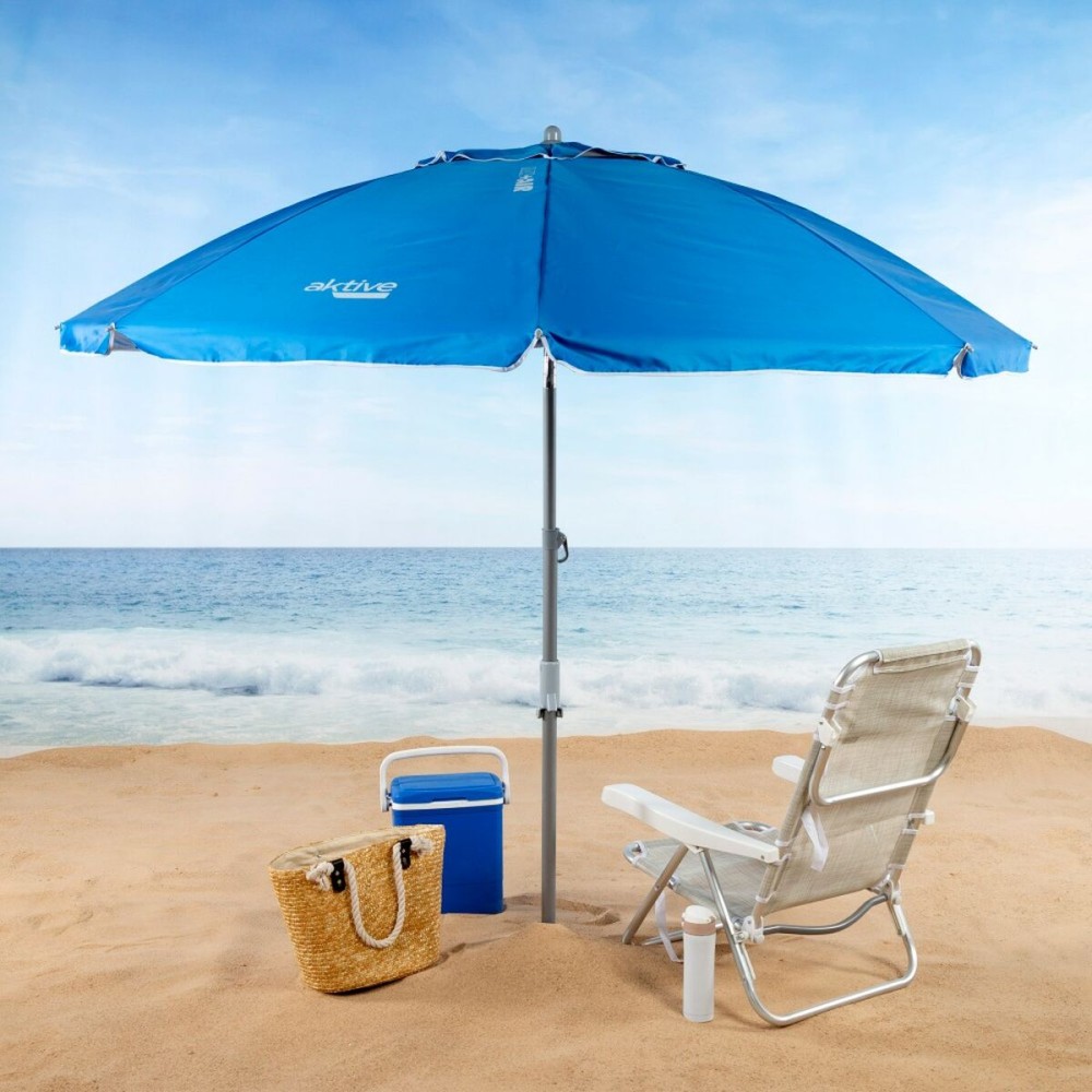 Sunshade Aktive Blue Polyester Aluminium 220 x 225 x 220 cm (6 Units)