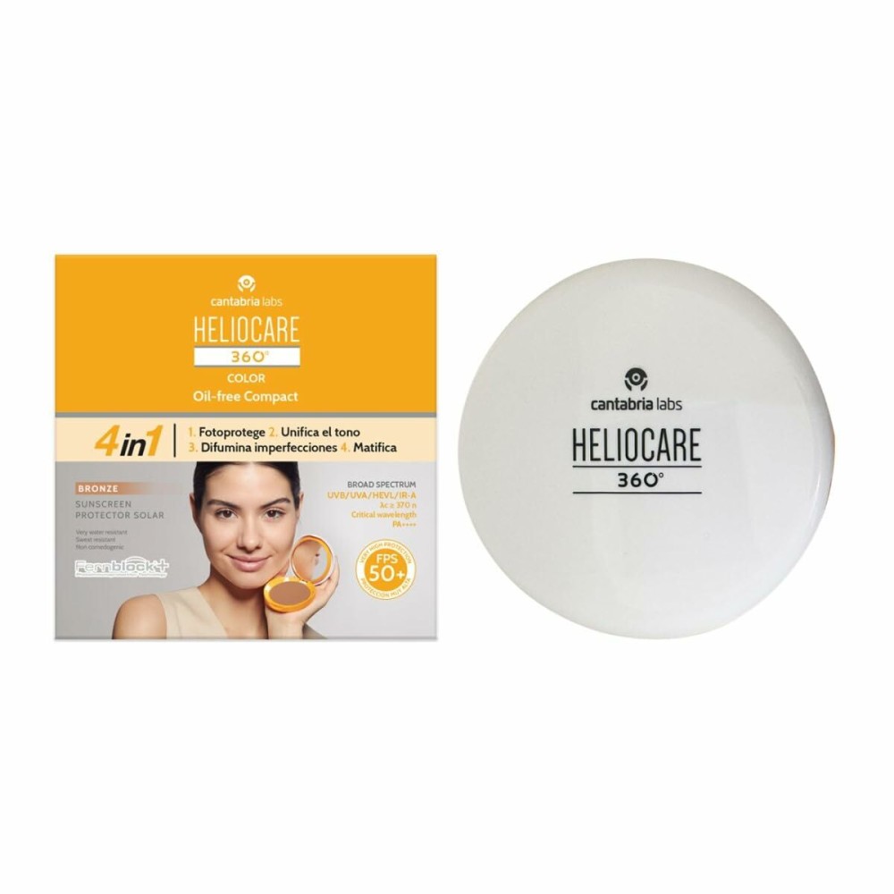 Sonnenschutz mit Farbe Heliocare 360 Compact Oil-Free Bronze SPF 50+ 10 g