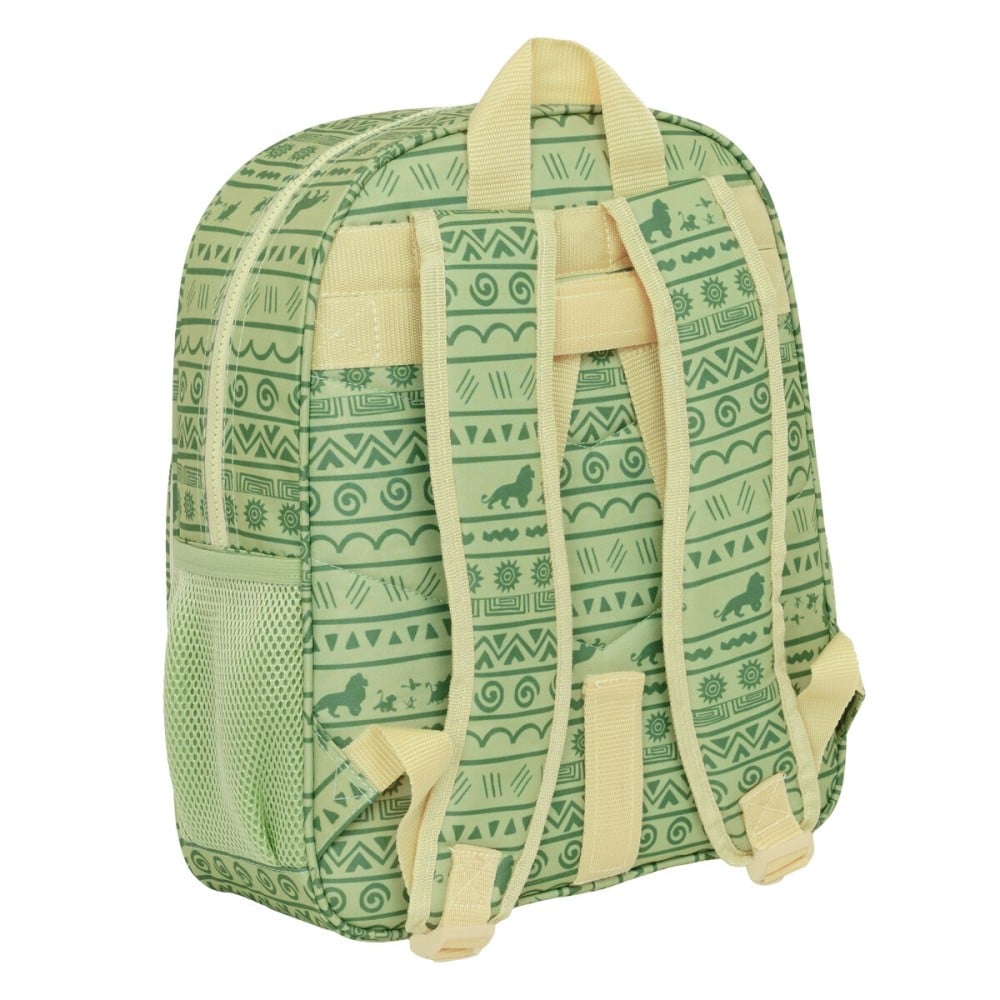 School Bag Mufasa Green Beige 32 x 38 x 12 cm