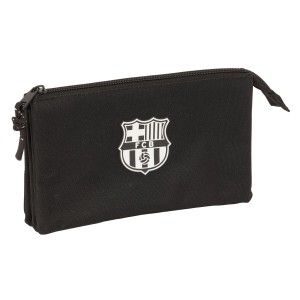 Dreifaches Mehrzweck-Etui F.C. Barcelona Schwarz 22 x 12 x 3 cm