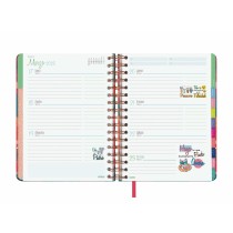 Diary Finocam Talkual Quarto 15,5 x 21,7 cm 2025 Flowers