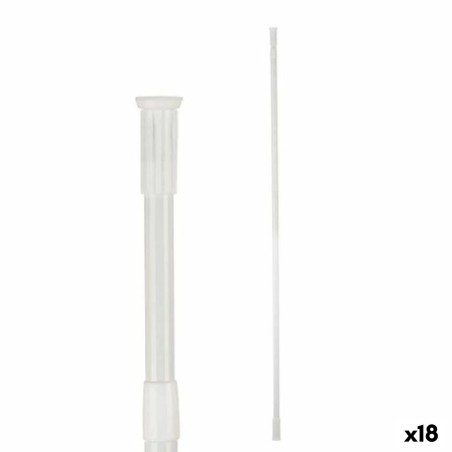 Barre extensible Berilo B0638 140-260CM Blanc Aluminium 260 x 2,2 x 2,2 cm De douche (18 Unités)