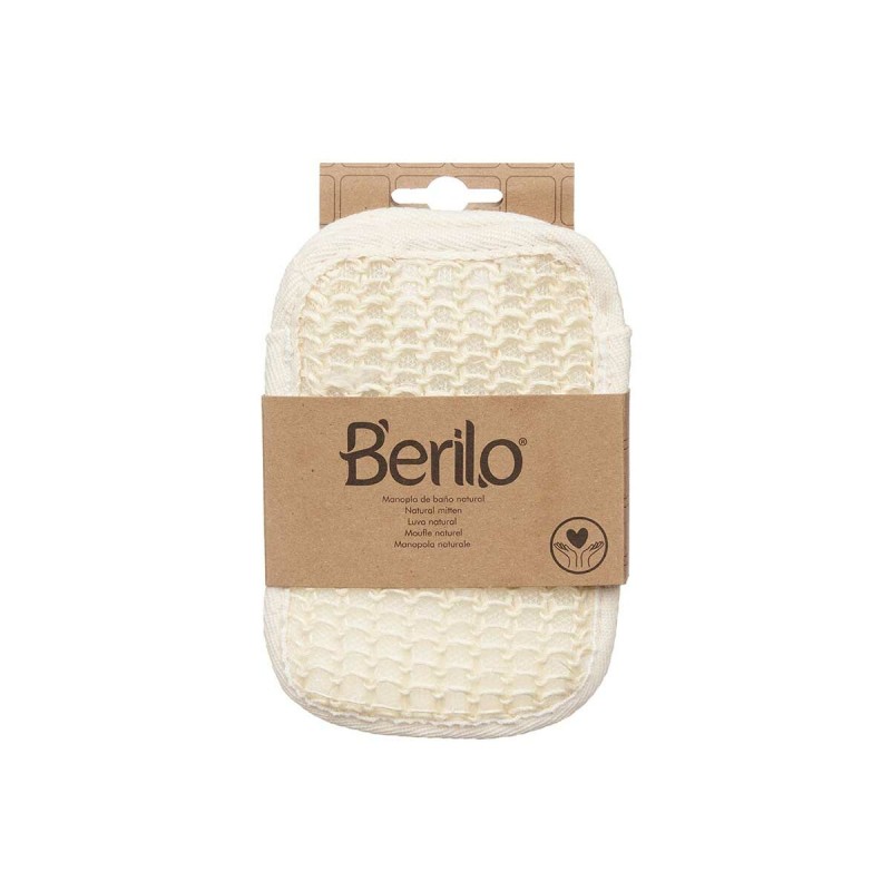 Bath Mitten Berilo B7083-5 White Beige (24 Units)