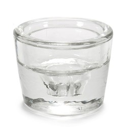 Bougeoir Transparent verre 6 x 4,3 x 6 cm (12 Unités)