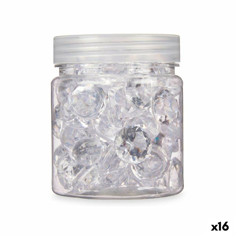 Deko-Steine Diamant 150 g Durchsichtig (16 Stück)