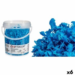 Dekorative Holzspäne 1,4 L Hellblau (6 Stück)