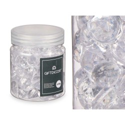 Decorative Stones Diamond 150 g Transparent (16 Units)