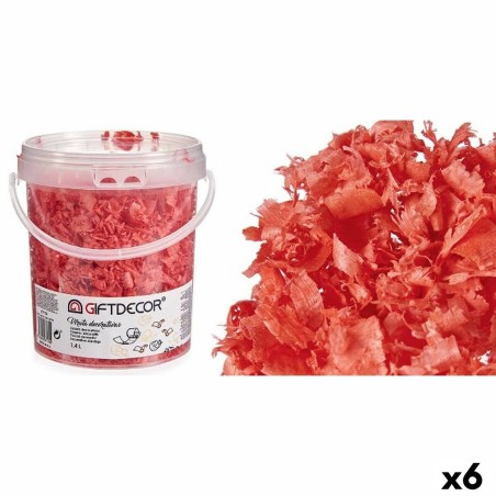 Decorative Shavings 1,4 L Coral (6 Units)