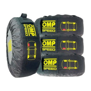 Tyre cover set OMP Speed (4 Units) (32 cm)