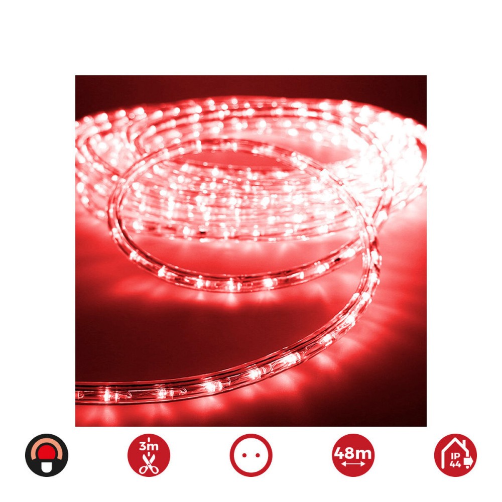 LED Tube EDM 72706 flexiLED Red 1,75 W x 1 m 48 m 2-way