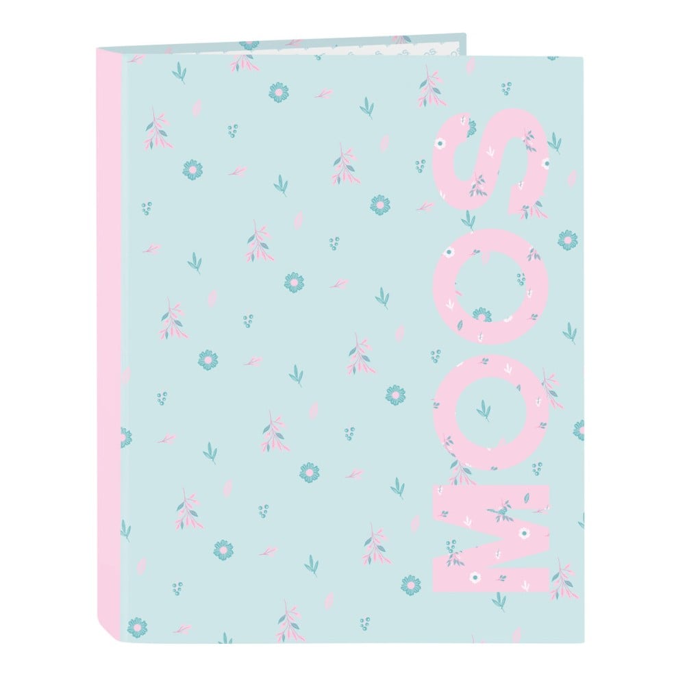 Ring binder Moos Garden Turquoise 26,5 x 33 x 4 cm