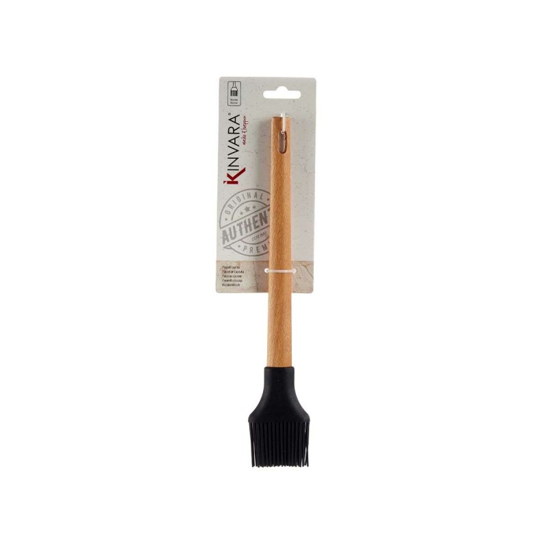 Silicone Pastry Brush Kinvara HW418868 beech wood 5 x 1,8 x 28 cm (48 Units)