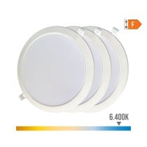 LED Downlight EDM 31567 18 W Ø 22 x 3,2 cm 3 Units (6400 K)