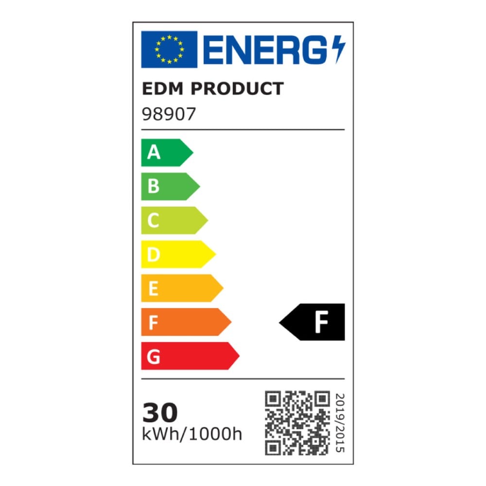 Lampe LED EDM 98907 Leaf 30 W 200 W E27 3000 lm 35 x 11,2 cm Multidirectionnelle (6500 K)