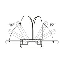 Lampe LED EDM 98907 Leaf 30 W 200 W E27 3000 lm 35 x 11,2 cm Multidirectionnelle (6500 K)