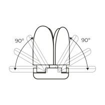 LED lamp EDM 98907 Leaf 30 W 200 W E27 3000 lm 35 x 11,2 cm Multi-directional (6500 K)