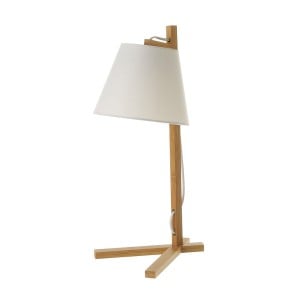 Lampe de bureau Blanc Naturel Bambou 40 W 220-240 V 27 x 21 x 50 cm