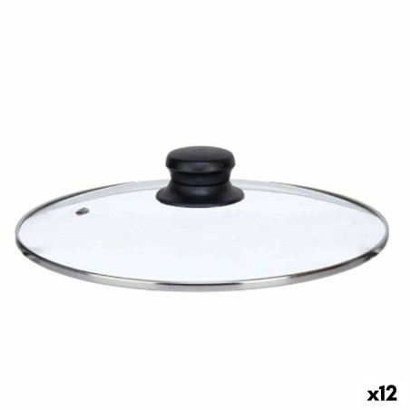 Pan lid Kinvara CN-SW1304-24CM Transparent Silver Crystal 24 cm (12 Units)