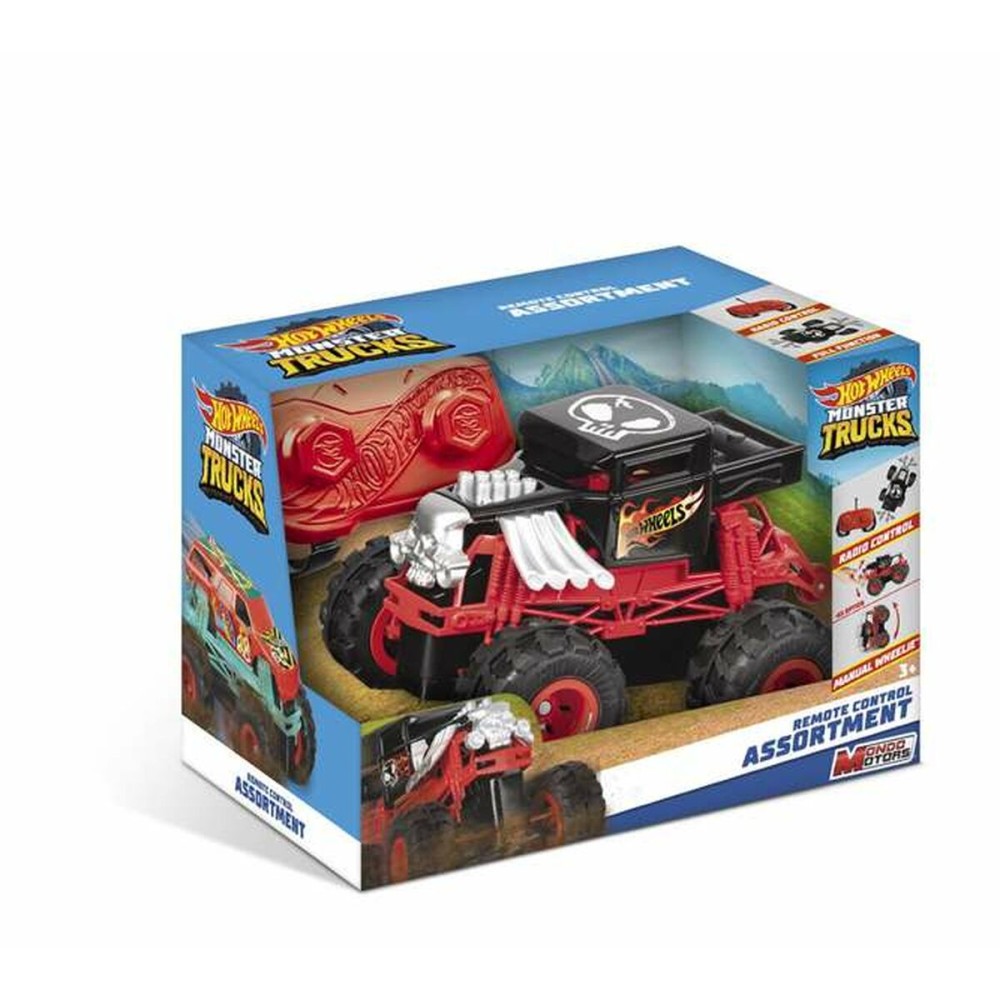 Remote-Controlled Car Hot Wheels mini Monster Truck 1:28 14,5 x 9,2 x 9 cm