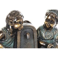 Garden fountain DKD Home Decor Bronze Resin Boys (47 cm)