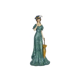 Deko-Figur Romimex Bunt Harz Lady 16 x 40 x 14 cm