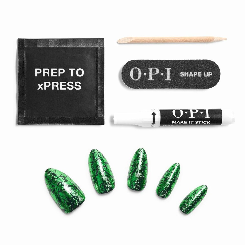 False nails Opi xPRESS/ON WICKED Know Your Power Reusable 30 Pieces